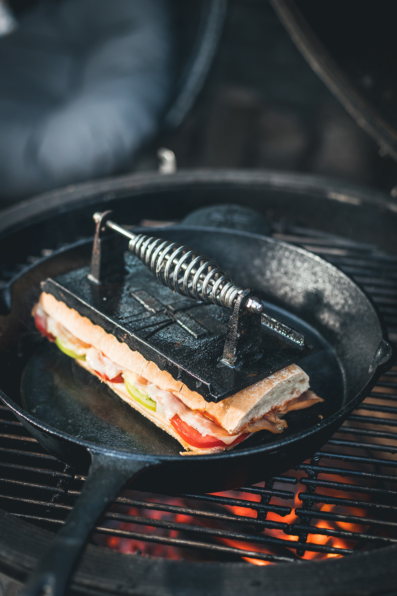 The Windmill Cast Iron Grill Press