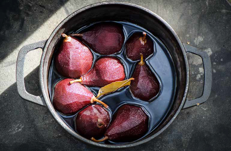 Rezept: Birnenkompott mit Portwein
