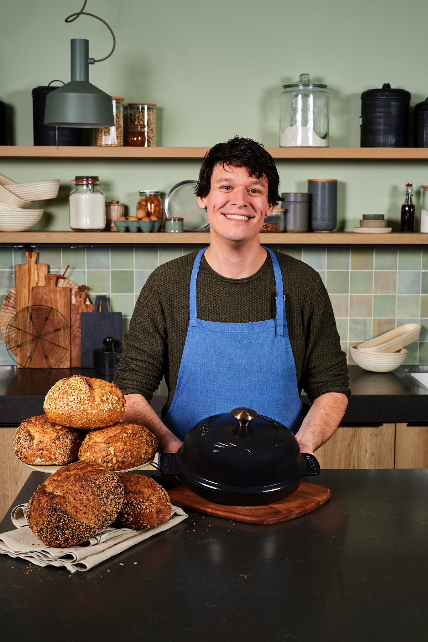 The Windmill Enameled cast iron bread pan