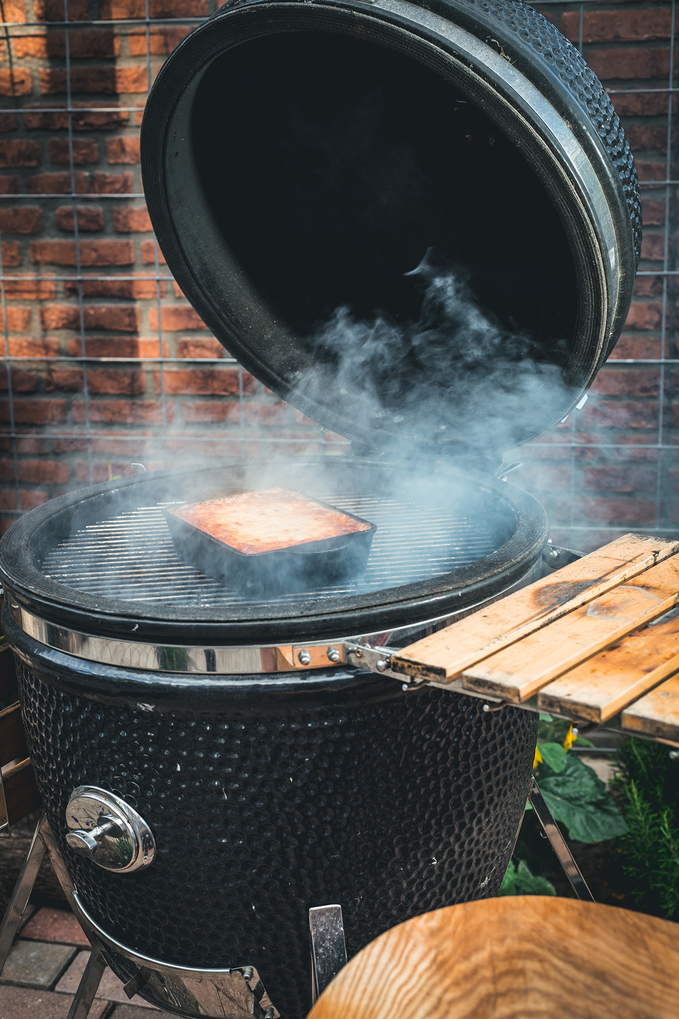 Plat à lasagnes barbecue