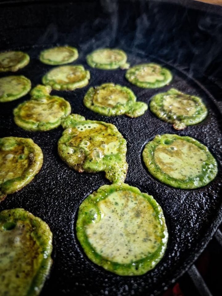 Hartige Spinazie Poffertjes