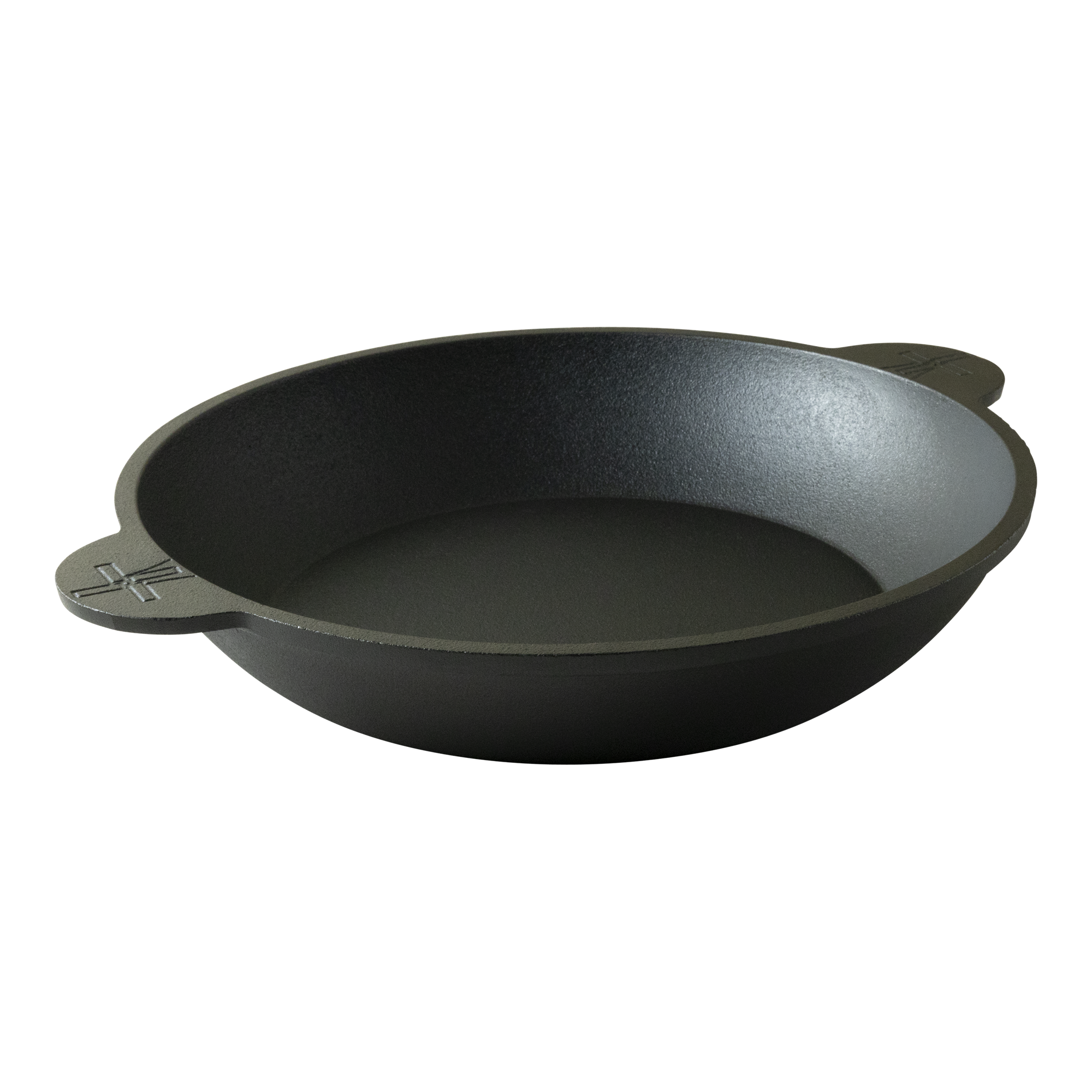 Poêle à Paella Ronde 44,5 Cm - Compatible Induction, Feu, Four, Barbecue