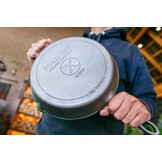 PitmasterX 12 inch mirror skillet with handle