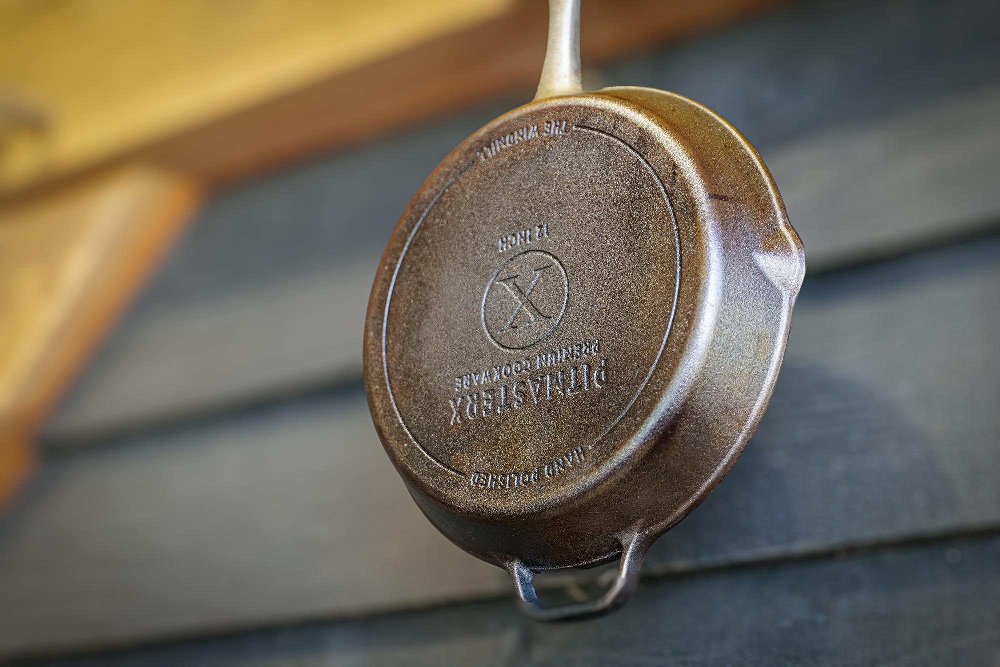 PitmasterX 12 inch mirror skillet with handle