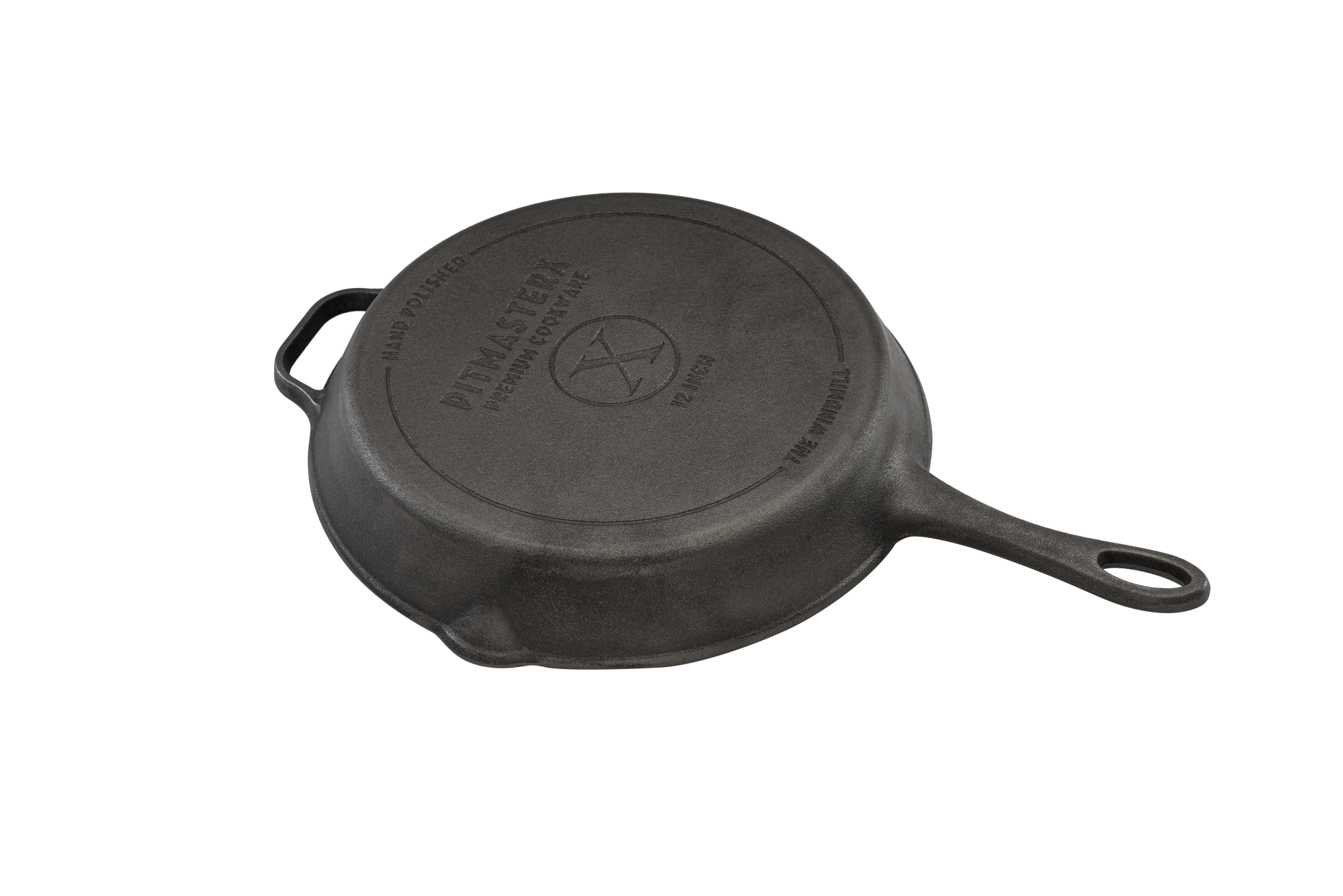 PitmasterX 12 inch mirror skillet with handle