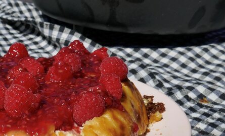 Cheesecake uit de Dutch Oven (DO)