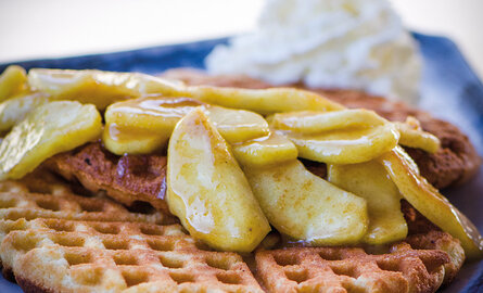 Recipe: Waffles with Caramel Apples