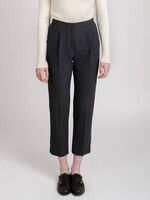 Pleat-front pants | Grey