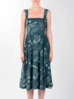 Midi dress FLARE| Print Leaf