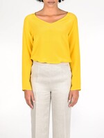 Raglan shirt | Silk yellow
