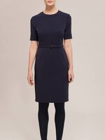 Kurzarm Kleid-Colourblock  | Dunkelblau