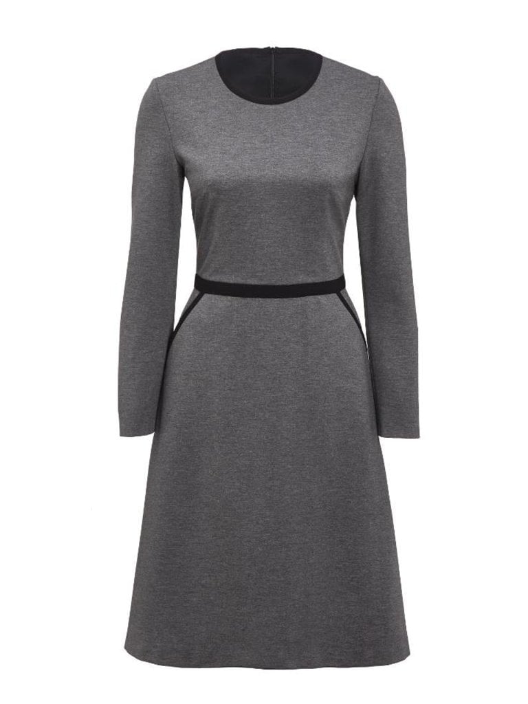 Jersey dress | Grey/Black
