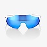 100% 100% RACETRAP® Matte White HiPER® Blue Multilayer Mirror Lens + Clear Lens Included 100% 100% RACETRAP® Matte White HiPER® Blue Multilayer Mirror Lens + Clear Lens Included