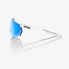 100% 100% RACETRAP® Matte White HiPER® Blue Multilayer Mirror Lens + Clear Lens Included 100% 100% RACETRAP® Matte White HiPER® Blue Multilayer Mirror Lens + Clear Lens Included