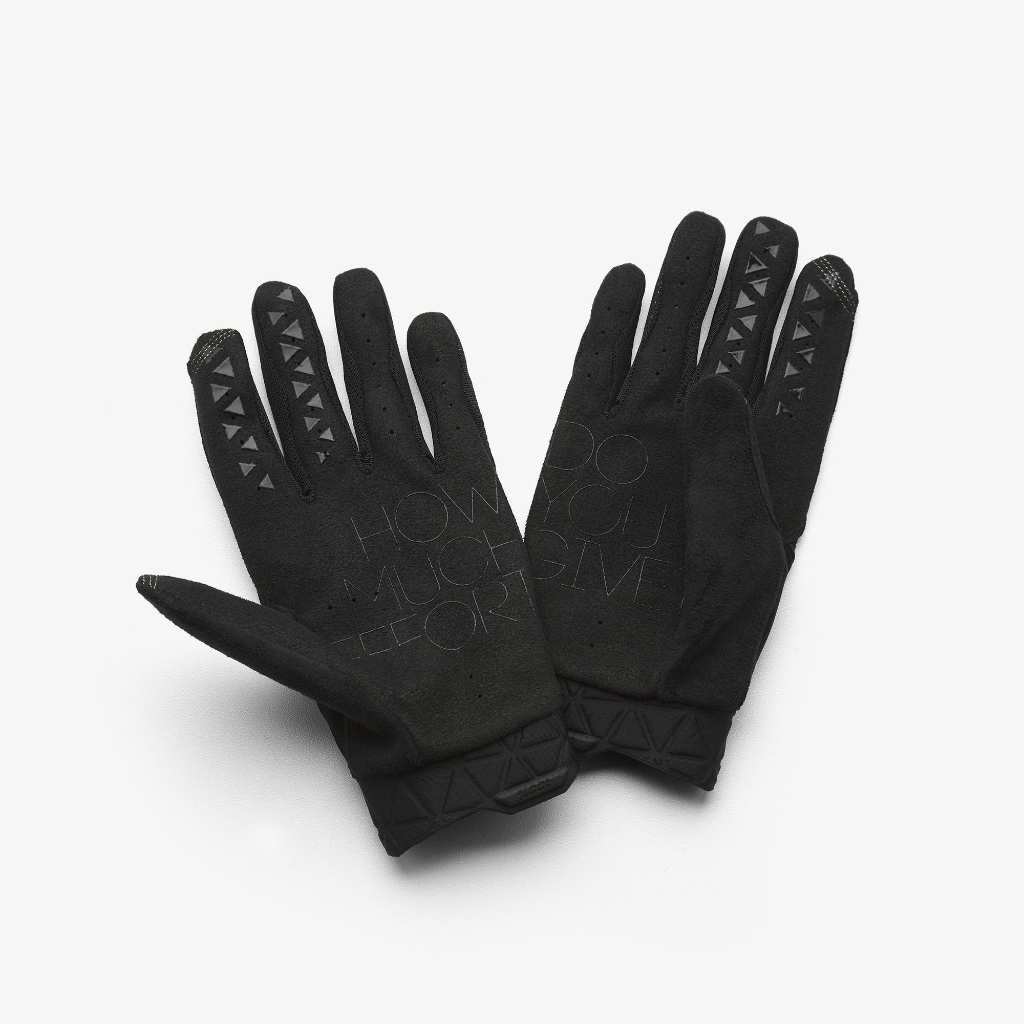 black mtb gloves