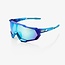 100% 100% SPEEDTRAP® Matte Metallic Into the Fade Blue Topaz Multilayer Mirror Lens + Clear Lens Included
