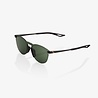 100% 100% LEGERE ROUND Matte Black - Grey Green Lens 100% 100% LEGERE ROUND Matte Black - Grey Green Lens