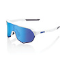 100% 100% S2 - Matte White - Hiper Blue Multilayer Mirror Lens 100% 100% S2 - Matte White - Hiper Blue Multilayer Mirror Lens