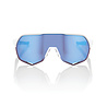 100% 100% S2 - Matte White - Hiper Blue Multilayer Mirror Lens 100% 100% S2 - Matte White - Hiper Blue Multilayer Mirror Lens