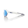 100% 100% S2 - Matte White - Hiper Blue Multilayer Mirror Lens 100% 100% S2 - Matte White - Hiper Blue Multilayer Mirror Lens