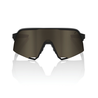 100% 100% S3 - Soft Tact Black - Soft Gold Mirror Lens 100% 100% S3 - Soft Tact Black - Soft Gold Mirror Lens