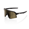 100% 100% S3 - Soft Tact Black - Soft Gold Mirror Lens 100% 100% S3 - Soft Tact Black - Soft Gold Mirror Lens