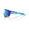 100% 100% Speedtrap - Matte Metallic Into the Fade - Blue Topaz Multilayer Mirror Lens 100% 100% Speedtrap - Matte Metallic Into the Fade - Blue Topaz Multilayer Mirror Lens