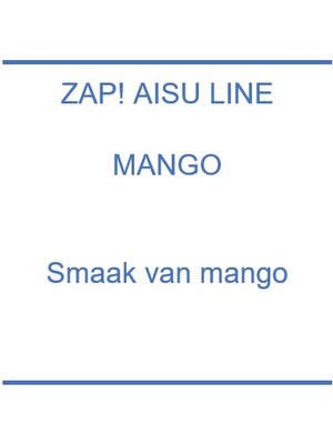 Zap! Aisu Line Mango