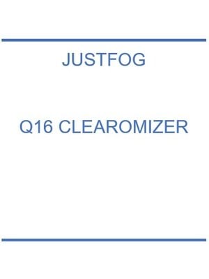 Justfog Q16 clearomizer