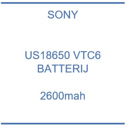 Samsung US18650 VTC6 batterij (2500 mAh)