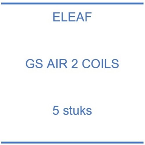 GS Air (2) coils, per 5