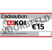 A2KOI €15,- Cadeaubon A2KOI