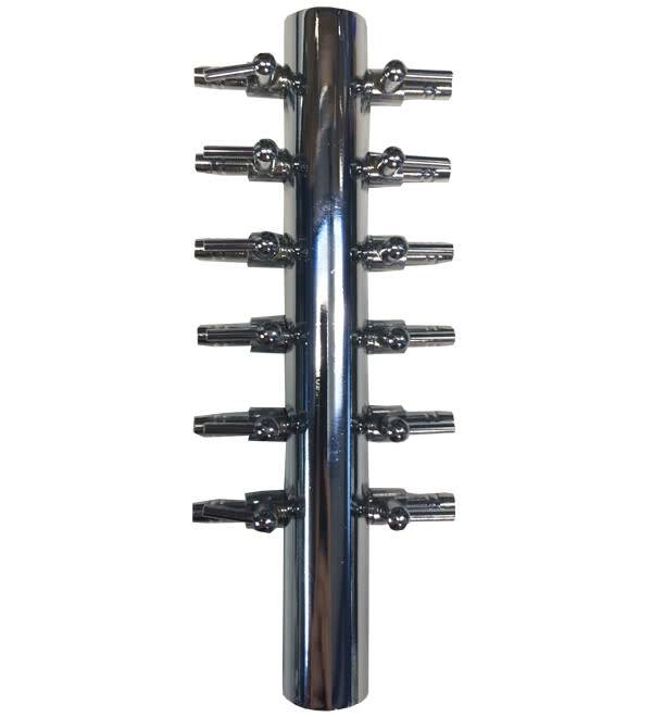Aquaforte Luchtverdeler Voor 4Mm 12 Uitgangen Met Kraan Messing aquaforte kopen in de aanbieding
