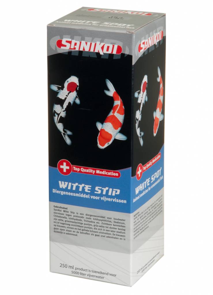 Afbeelding Sanikoi White Spot 250 Ml Voor 5.000 Liter Water door A2koi.nl