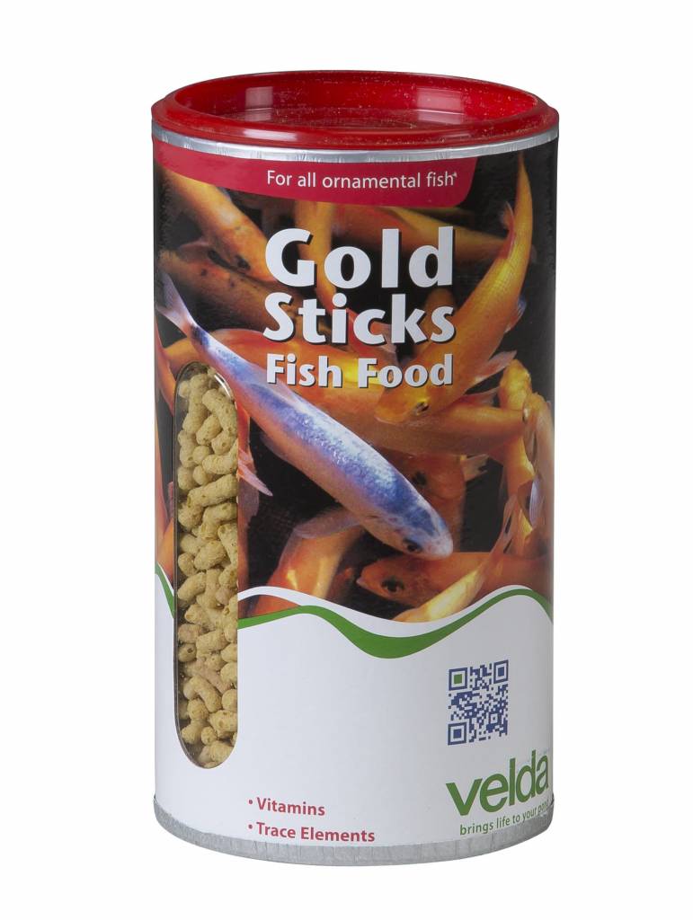 Afbeelding Velda Gold Sticks Fish Food 1250 Ml / 130 gram door A2koi.nl