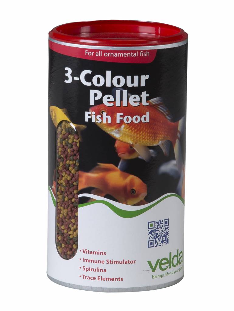 3-Colour Pellet Fish Food - 470 Gram | Velda kopen