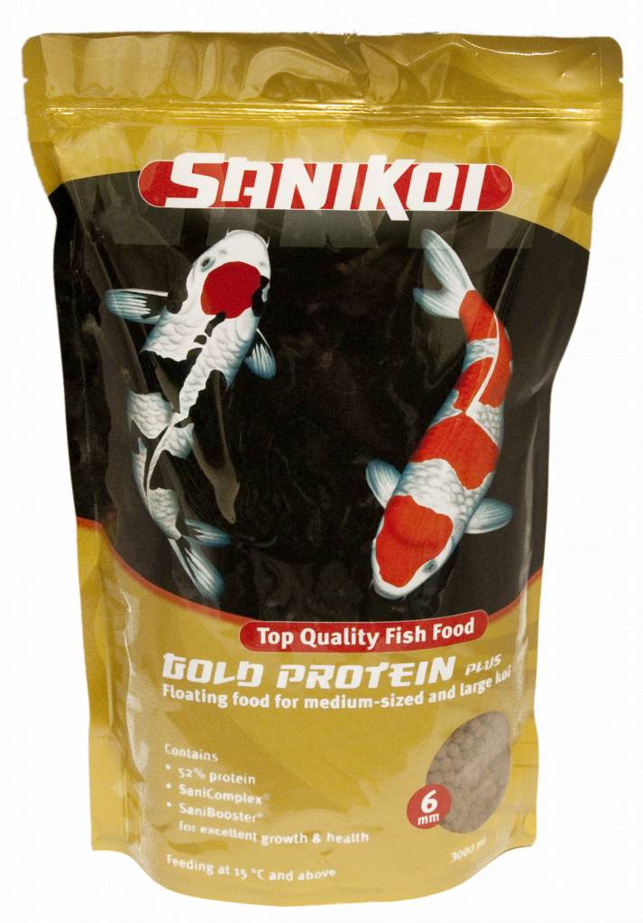 Afbeelding Sanikoi Gold Protein Plus 6 mm 3.000 ml door A2koi.nl