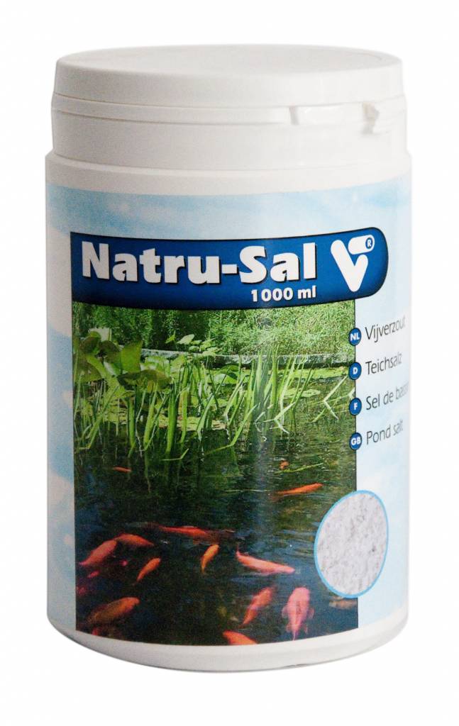 Afbeelding Velda Vijverzout Natru-Sal 1000ml voor 2.000 liter water door A2koi.nl