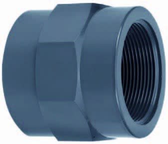 Afbeelding PVC schroefbus met binnendraad - 63 mm x 2" door A2koi.nl