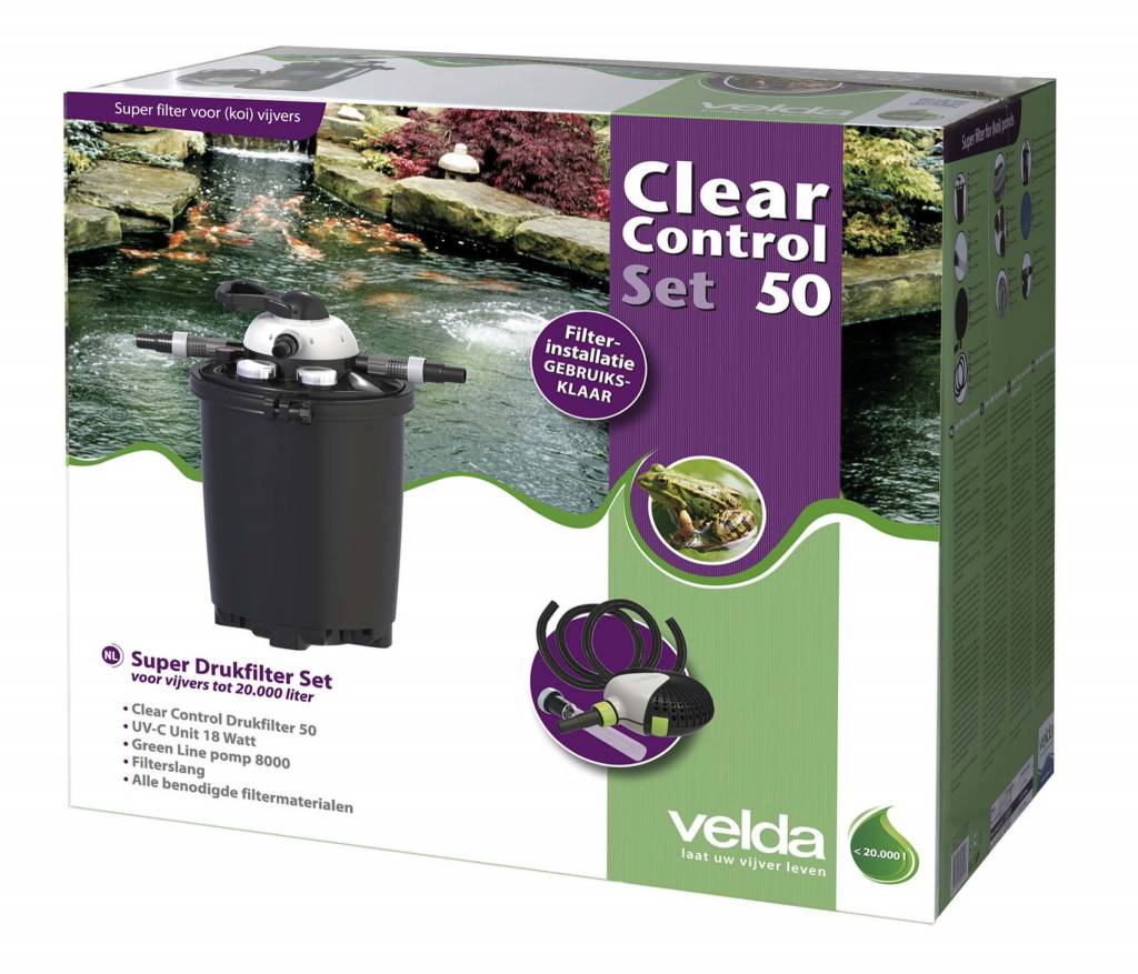 Clear Control 50 Set Tot 20.000 Liter Vijver | Velda kopen