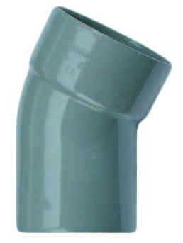 Afbeelding PVC Bocht 22° mof x spie 110mm Wavin door A2koi.nl