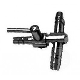 Aquaforte Luchtverdeler Voor 4Mm 2 Uitgangen Met Kraan Messing aquaforte kopen in de aanbieding