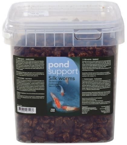 Afbeelding Gedroogde zijderupsen 3 liter koivoer door A2koi.nl