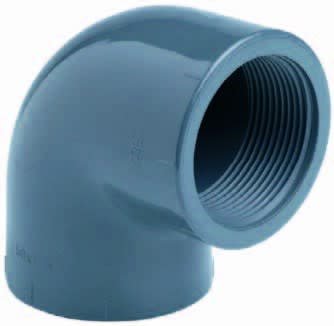 Afbeelding Knie 90° lijm x binnendraad 20mm x ½'' door A2koi.nl