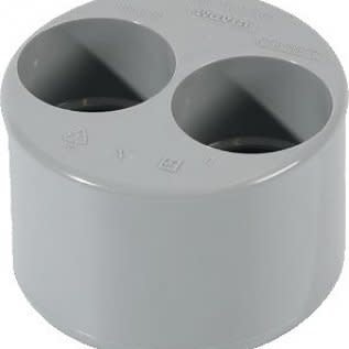 Afbeelding PVC Inzetverloopstuk 110 x 2x50 mm Wavin door A2koi.nl