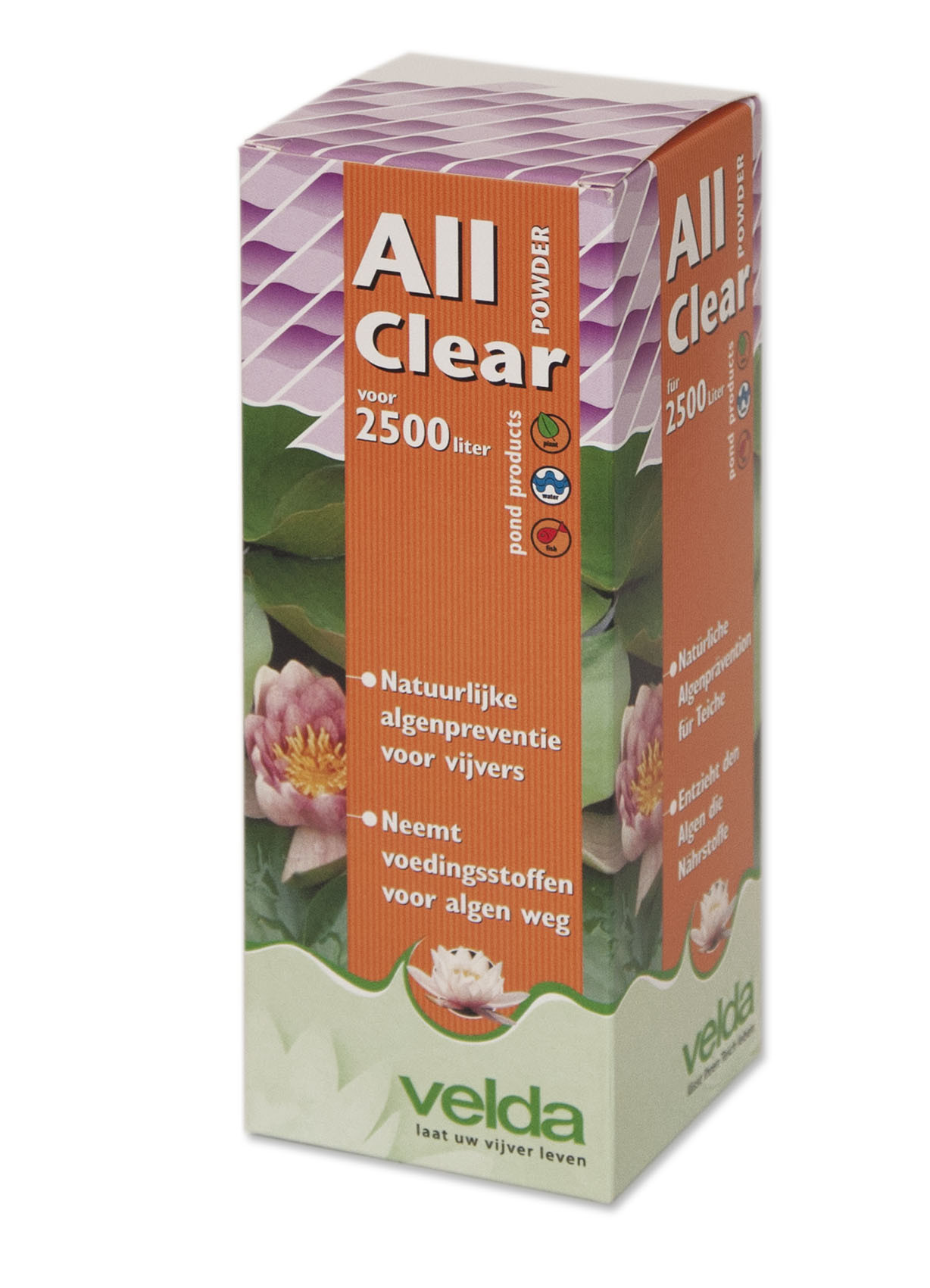 Afbeelding Velda Velda All Clear Powder 250 gram voor 2.500 liter door A2koi.nl