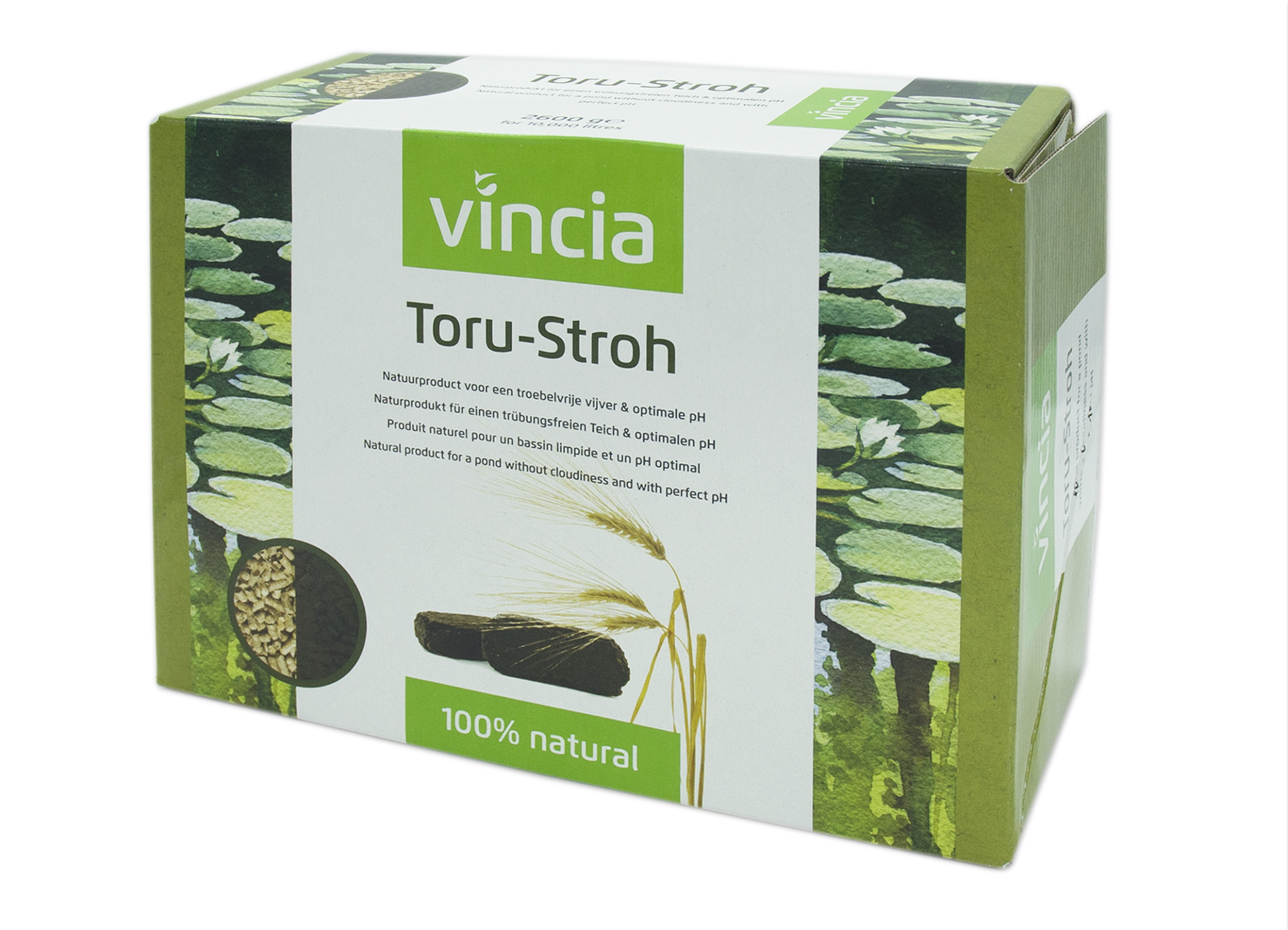 Afbeelding Velda Toru-Stroh Biologische Algenbestrijder 2600 Gram voor 10.000 liter water door A2koi.nl
