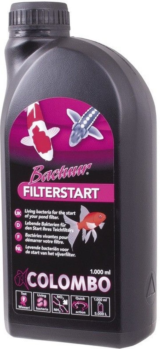 Afbeelding Colombo Bactuur Filter Start 1000ml Vijver onderhoud door A2koi.nl