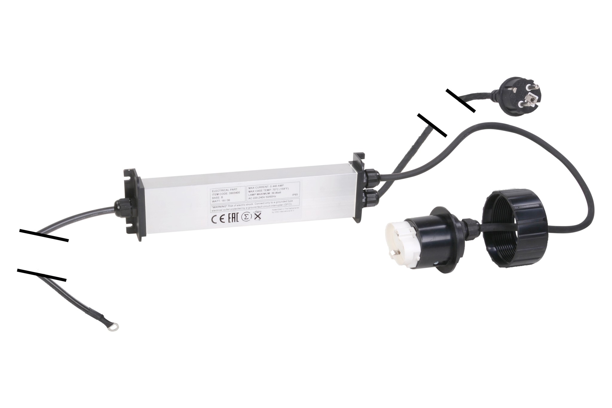 Afbeelding Ballast Xclear Professional UV-C unit 36 watt door A2koi.nl