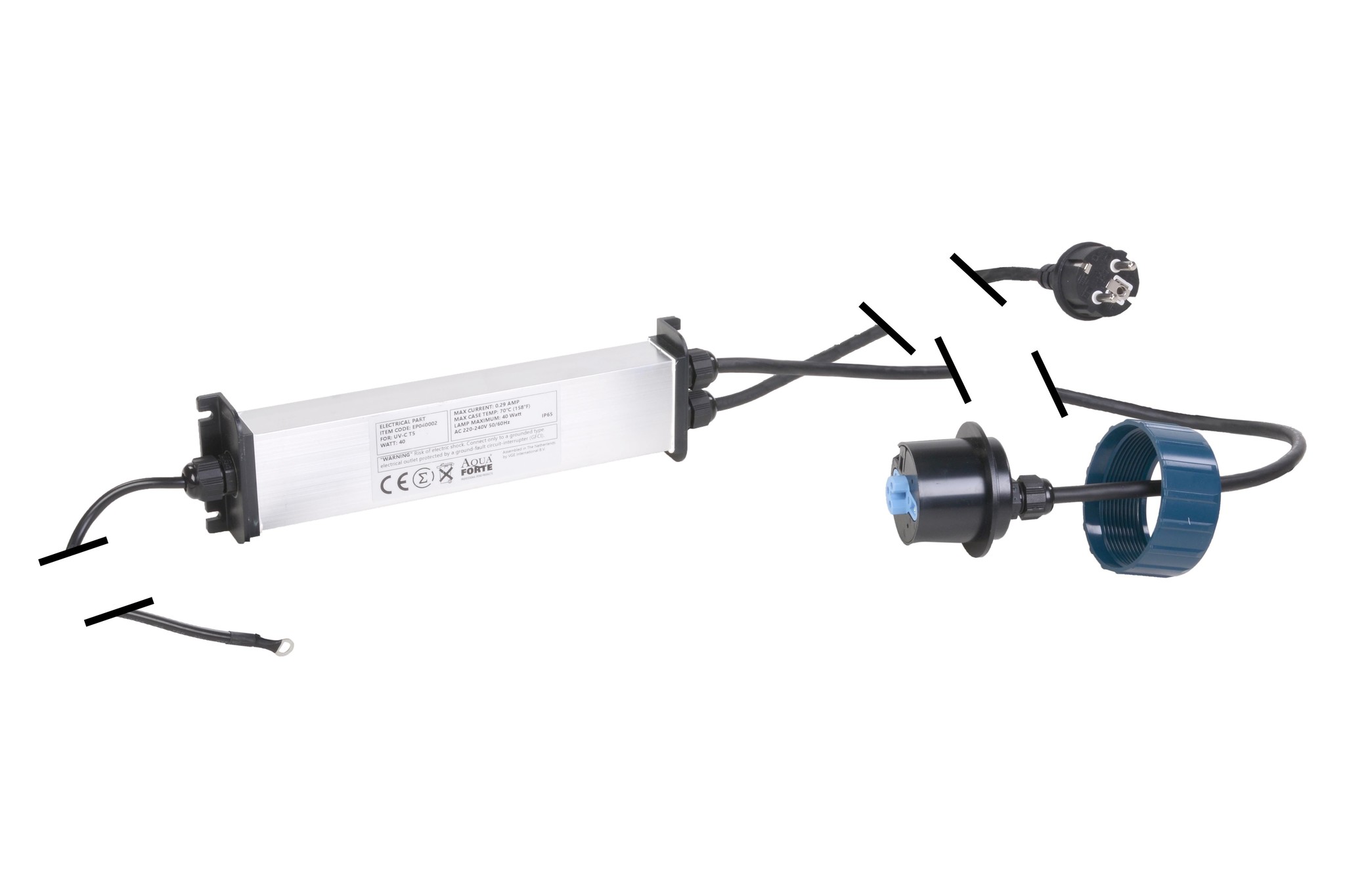 Afbeelding Elektrisch gedeelte AquaForte power UV-C T5 40w (NIEUW) door A2koi.nl
